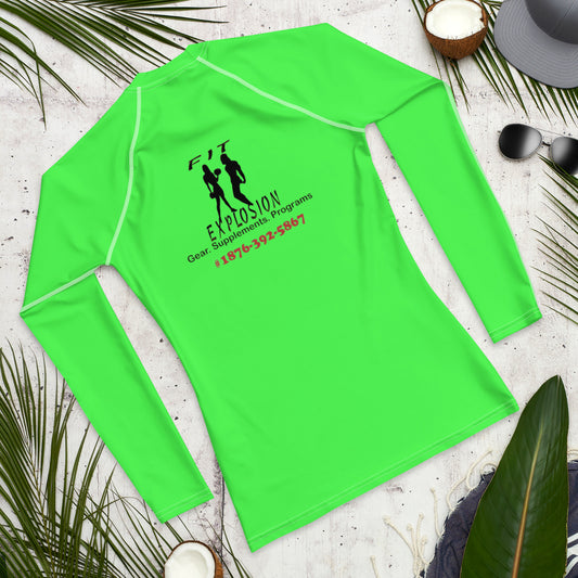 Camiseta de protección contra erupciones Fit Explosion para hombre, color neón