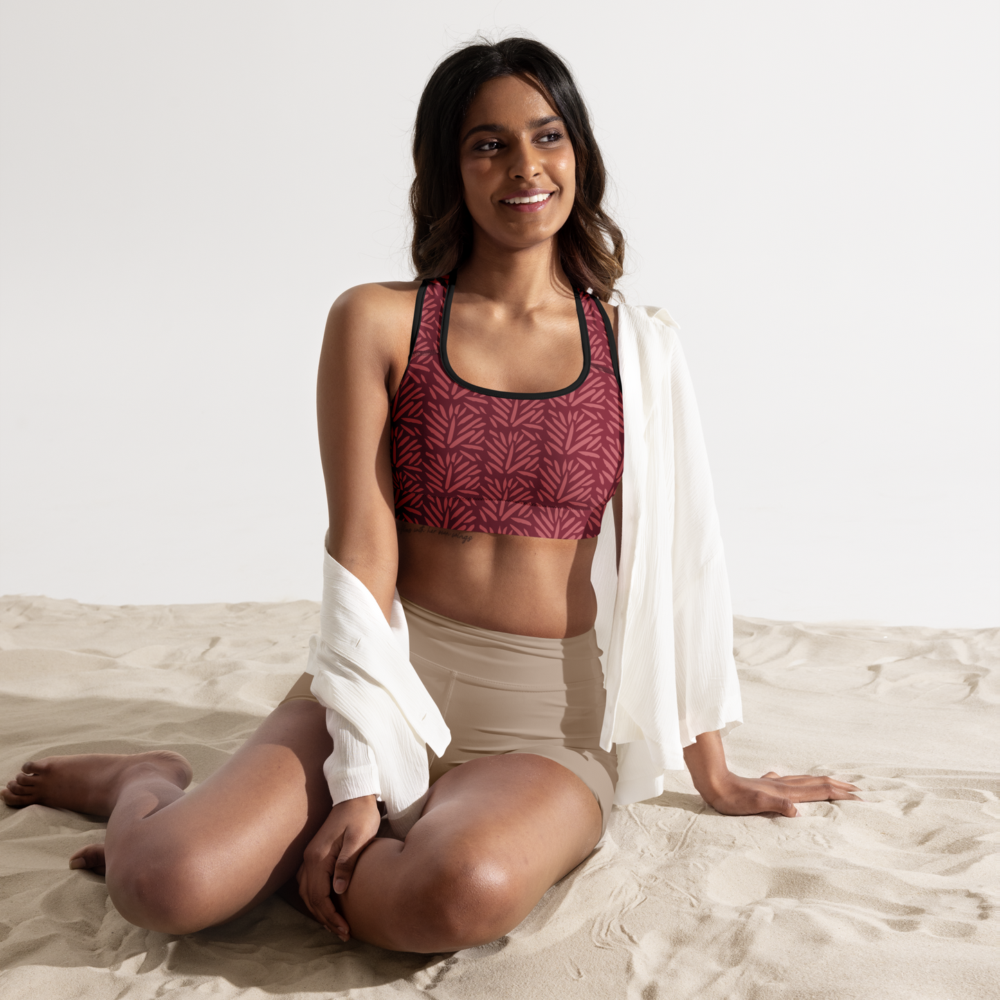 Floral Fit Padded Sports Bra