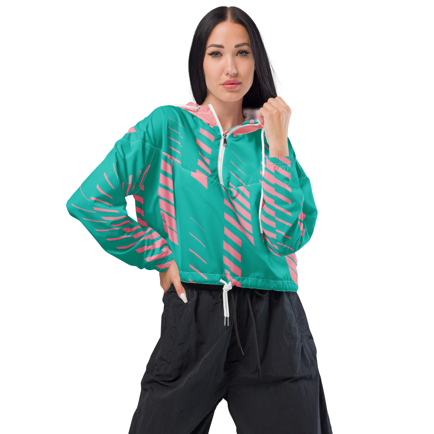 IslandWear Fashion Cropped Windbreaker