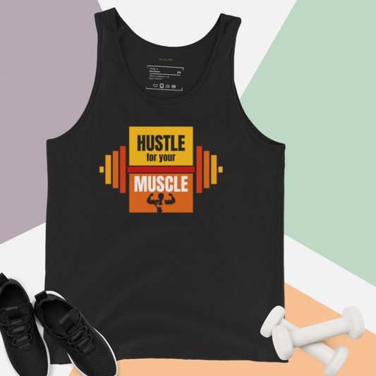 Hustle Muscle Unisex Tank Top