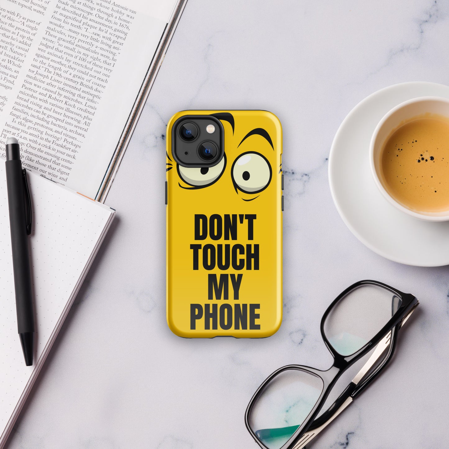 Funda resistente para iPhone® Don't Touch My Phone