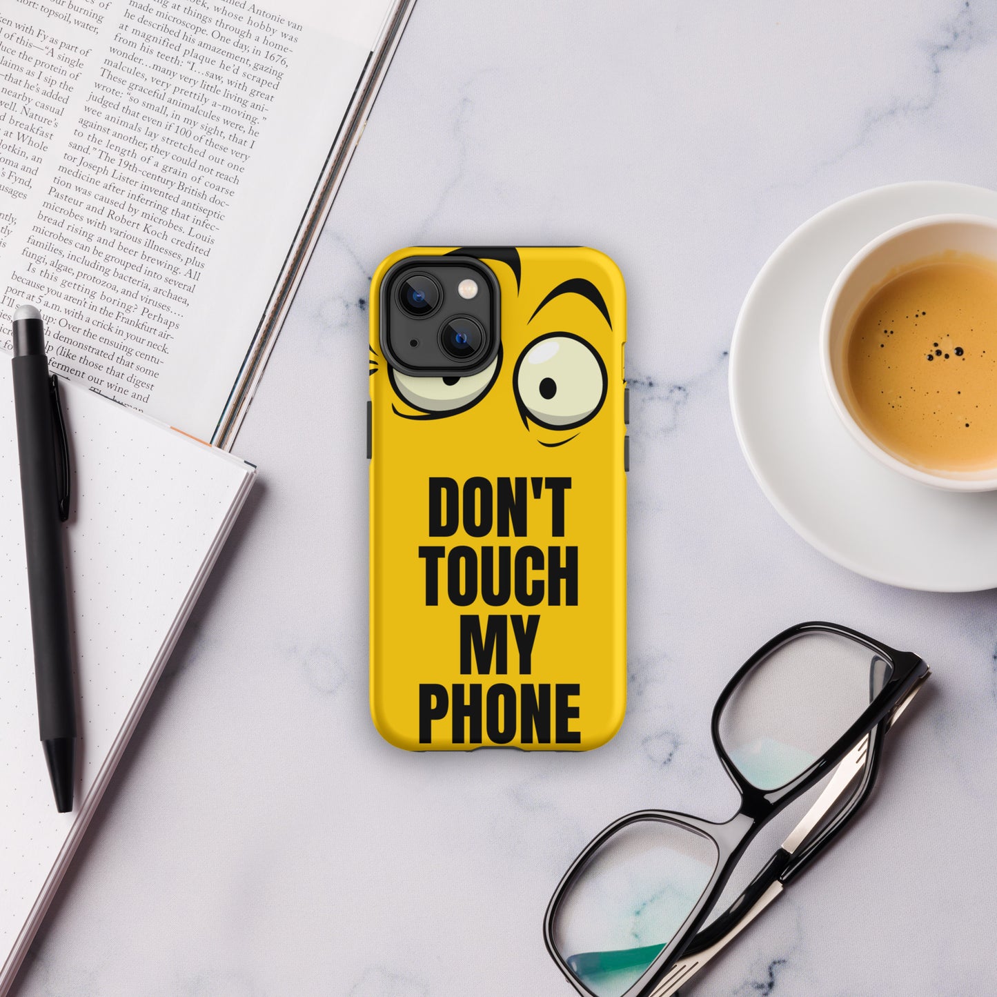 Funda resistente para iPhone® Don't Touch My Phone