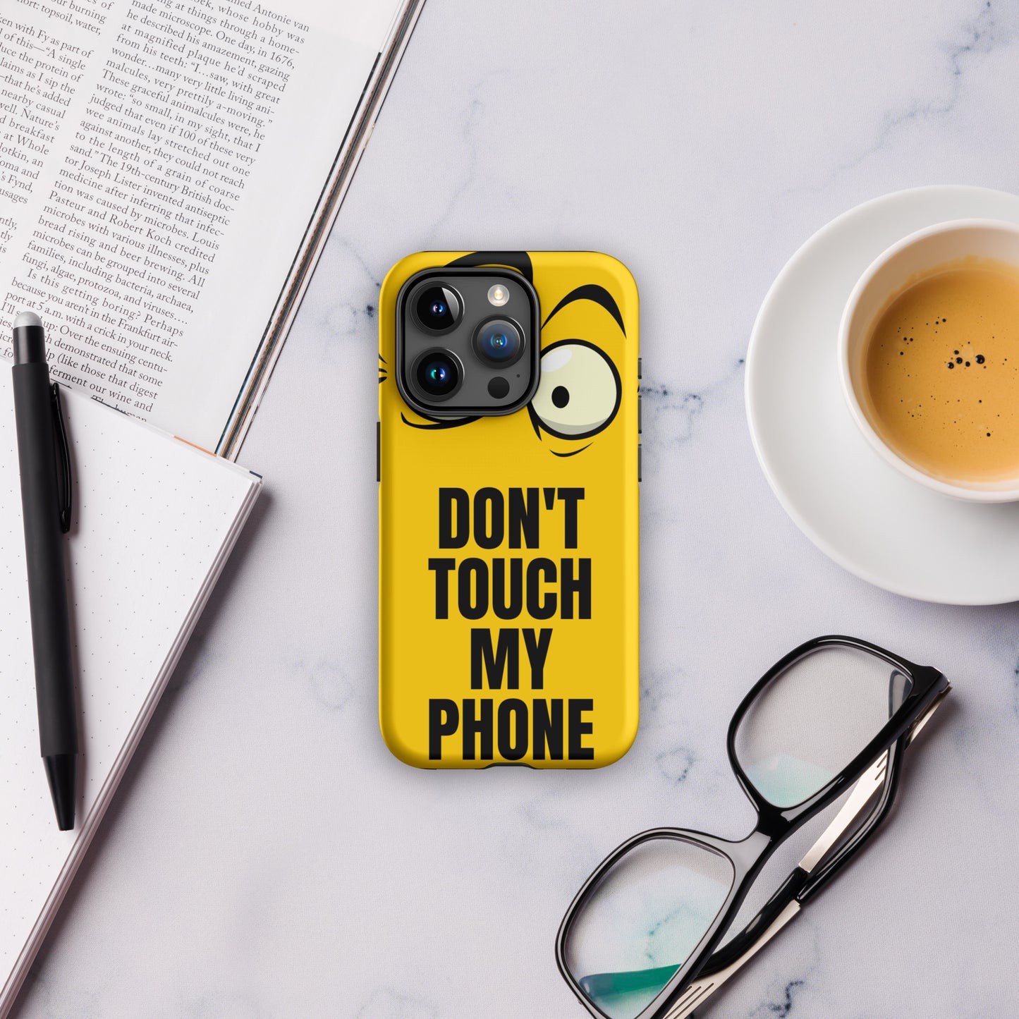 Funda resistente para iPhone® Don't Touch My Phone