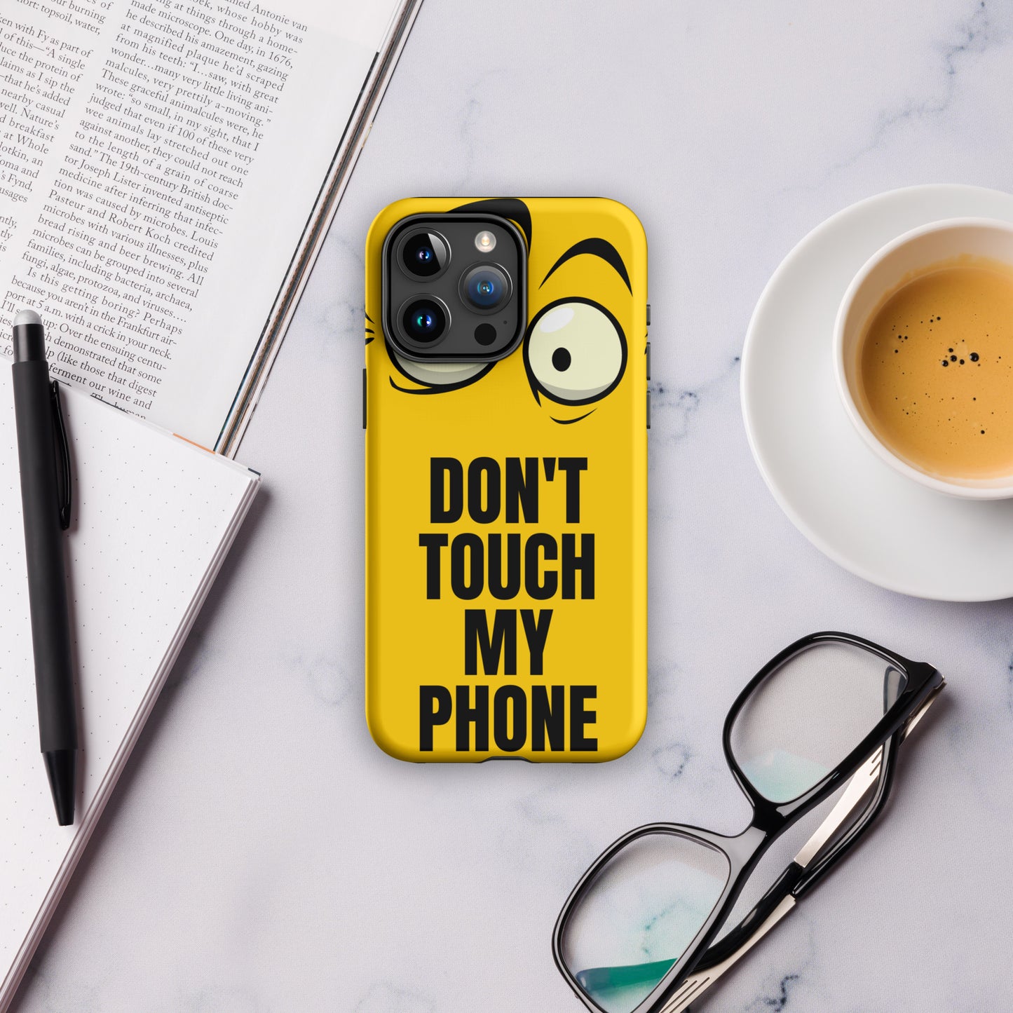 Funda resistente para iPhone® Don't Touch My Phone